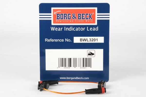 Contact d'avertissement, usure des plaquettes de frein BORG & BECK BWL3201