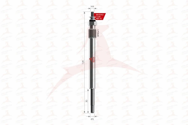 Bougie de préchauffage MEHA AUTOMOTIVE MH70162