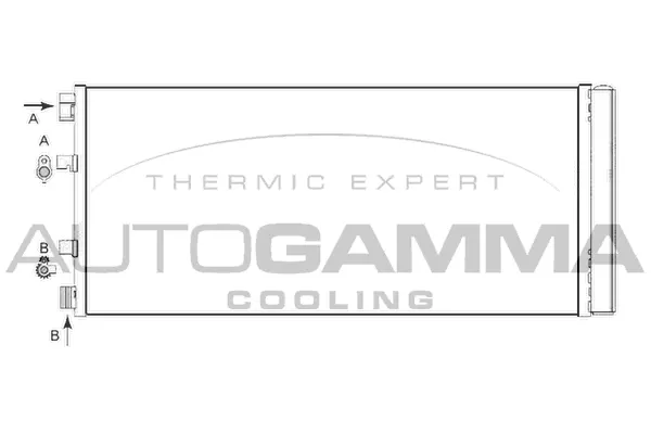 Condenseur, climatisation AUTOGAMMA 105714