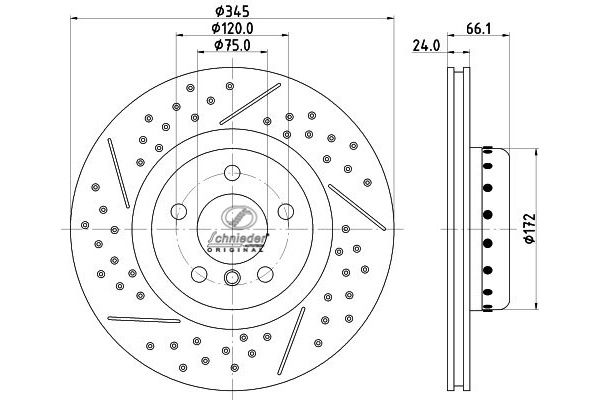 Disque de frein SCHNIEDER AUTOTECH BMS55.00378