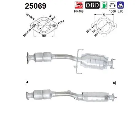 Catalyseur AS 25069