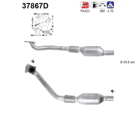 Catalyseur AS 37867D