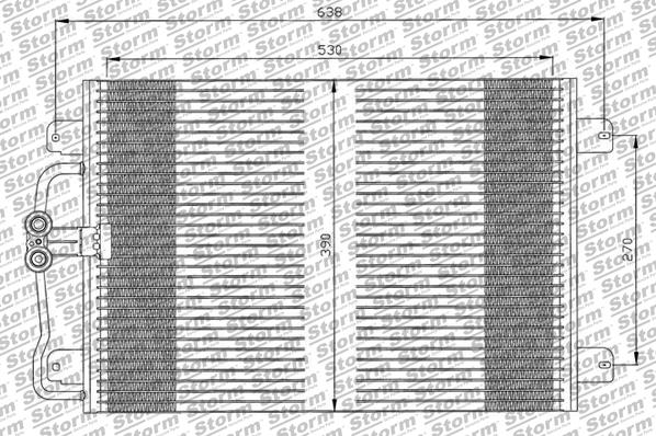 Condenseur, climatisation STORM QUALITY PARTS 87109