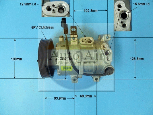 Compresseur, climatisation AUTO AIR GLOUCESTER 14-9776