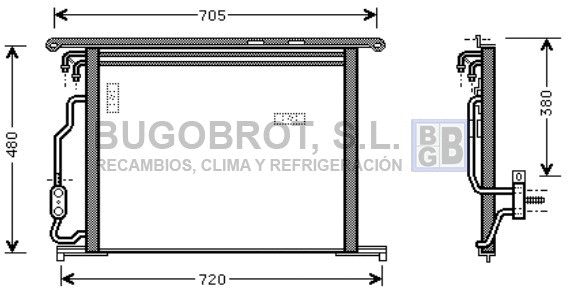 Condenseur, climatisation BUGOBROT 62-MS5280