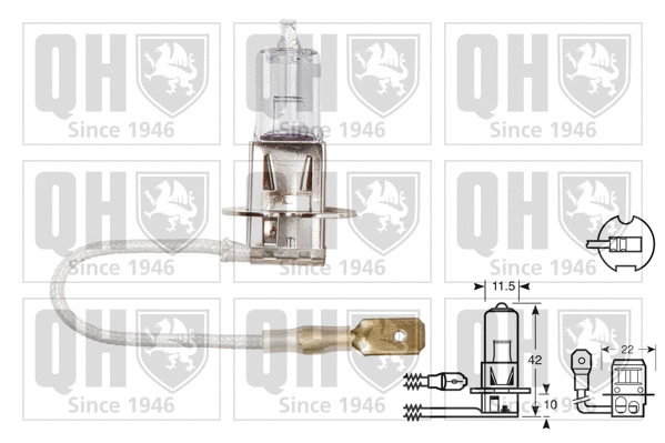 Ampoule, projecteur antibrouillard QUINTON HAZELL QBL453