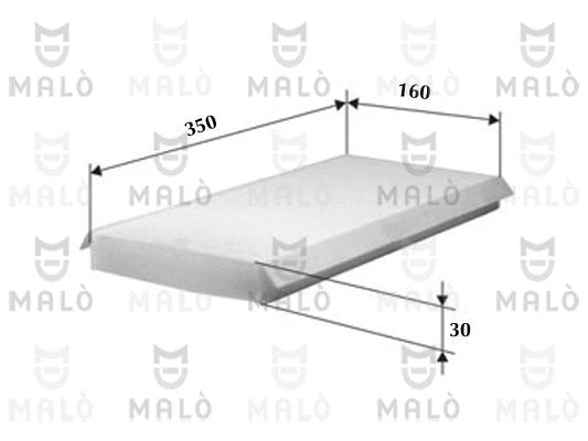 Filtre, air de l'habitacle AKRON-MALÒ 1530371