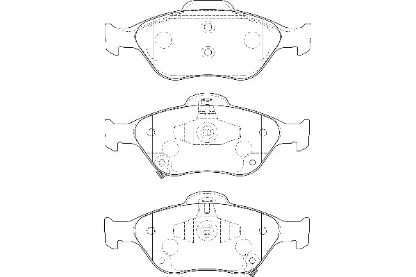 Kit de plaquettes de frein, frein à disque Omnicraft 2134928