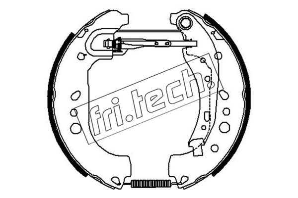 Jeu de mâchoires de frein fri.tech. 16529