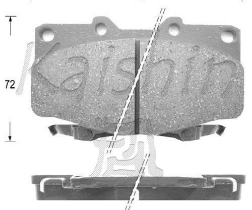 Kit de plaquettes de frein, frein à disque KAISHIN FK2094
