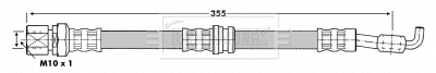 Flexible de frein BORG & BECK BBH6946