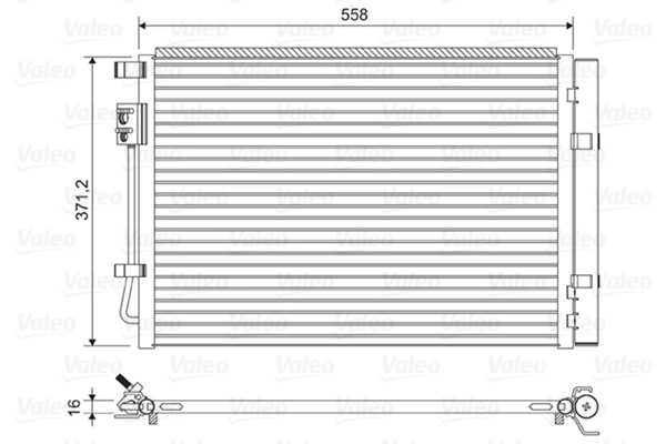 Condenseur, climatisation VALEO 822597
