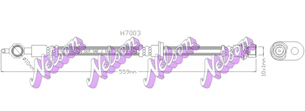 Flexible de frein KAWE H7003