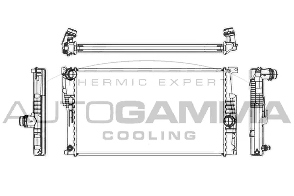 Radiateur, refroidissement du moteur AUTOGAMMA 107160