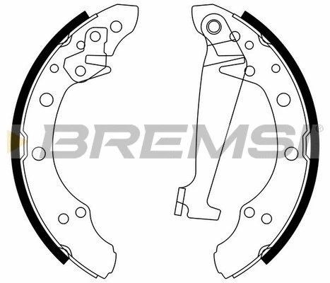 Jeu de mâchoires de frein BREMSI GF0556