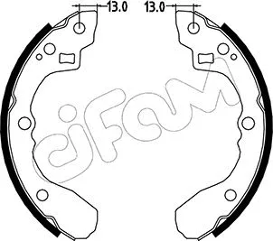 Jeu de mâchoires de frein CIFAM 153-213