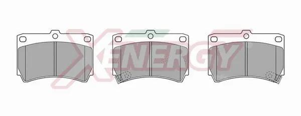 Kit de plaquettes de frein, frein à disque AP XENERGY X40247