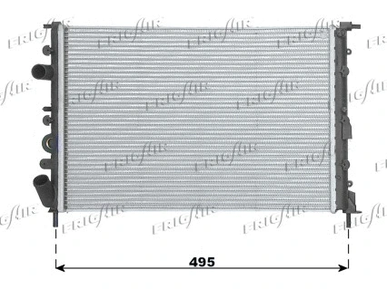 Radiateur, refroidissement du moteur FRIGAIR 0109.3079