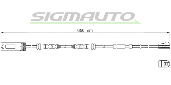 Contact d'avertissement, usure des plaquettes de frein SIGMAUTO WI0689
