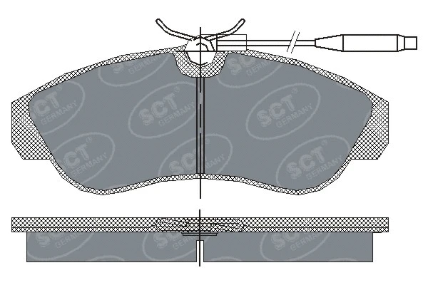 Kit de plaquettes de frein, frein à disque SCT - MANNOL SP 183 PR