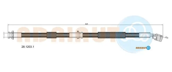 Flexible de frein ADRIAUTO 28.1203.1