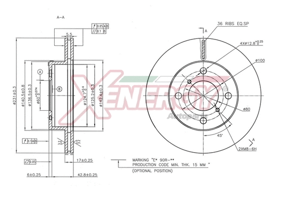 Disque de frein AP XENERGY X602827