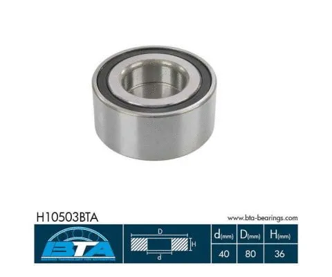 Kit de roulements de roue BTA H10503BTA