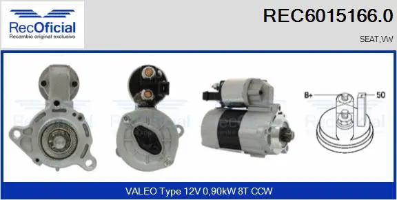 Démarreur RECOFICIAL REC6015166.0