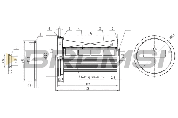 Filtre à carburant BREMSI FE0768