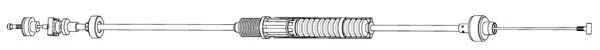 Tirette à câble, commande d'embrayage CEF VW01168