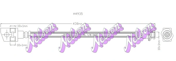 Flexible de frein KAWE H4935