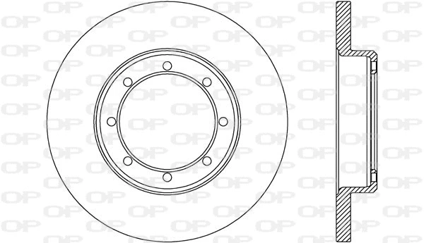 Disque de frein OPEN PARTS BDA2655.10