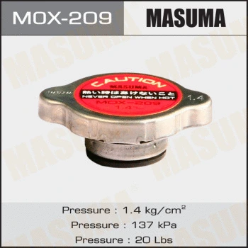 Bouchon, réservoir de liquide de refroidissement MASUMA MOX-209