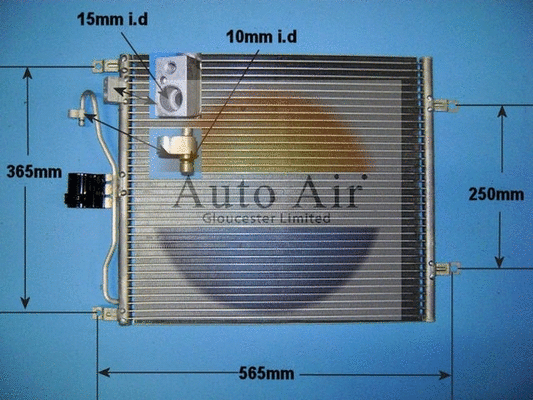 Condenseur, climatisation AUTO AIR GLOUCESTER 16-1415