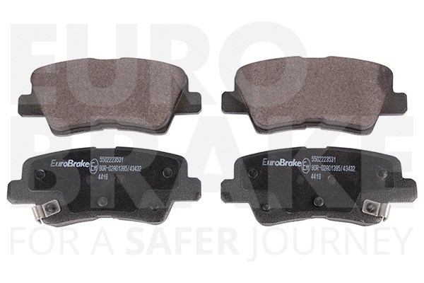Kit de plaquettes de frein, frein à disque EUROBRAKE 5502223531