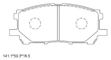 Kit de plaquettes de frein, frein à disque ASIMCO KD2753