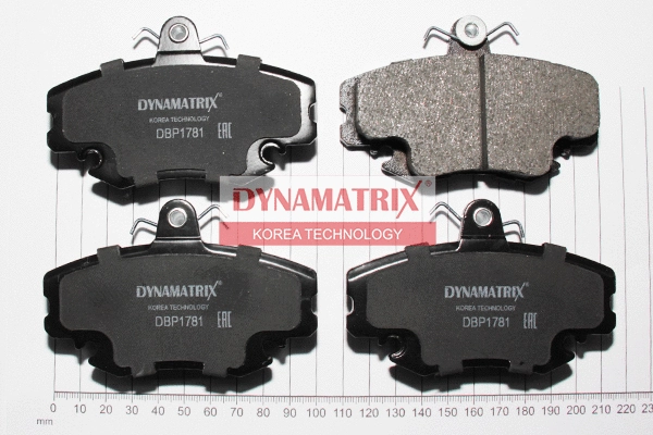 Kit de plaquettes de frein, frein à disque DYNAMATRIX DBP1781
