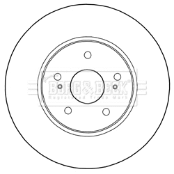 Disque de frein BORG & BECK BBD5285
