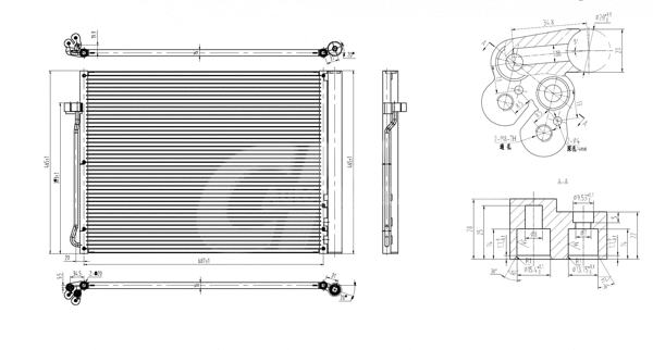 Condenseur, climatisation HART 607 812
