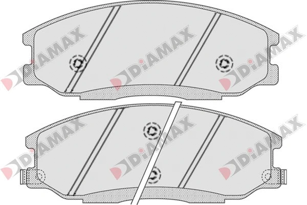 Kit de plaquettes de frein, frein à disque DIAMAX N09696