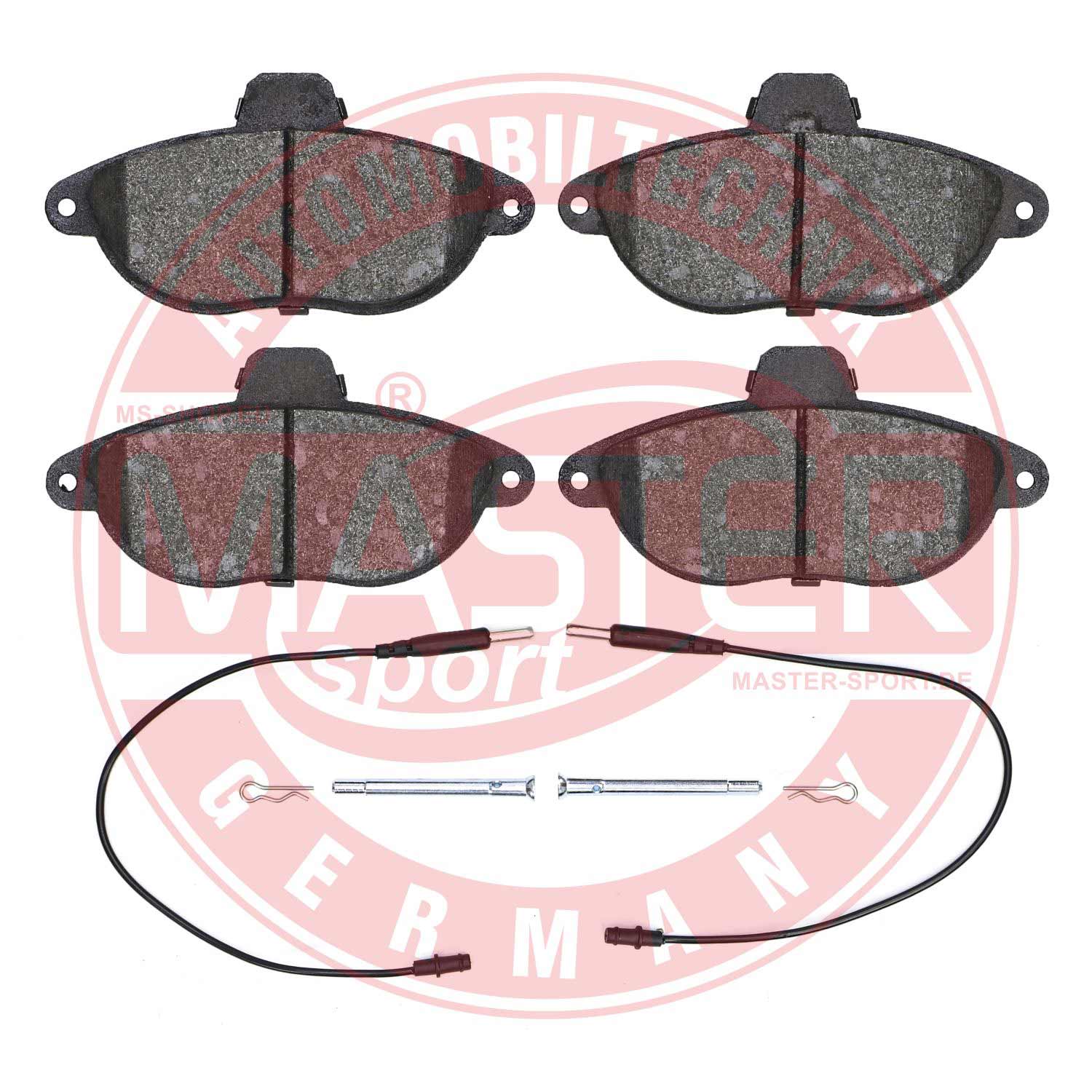 Kit de plaquettes de frein, frein à disque MASTER-SPORT GERMANY 13046039572N-SET-MS