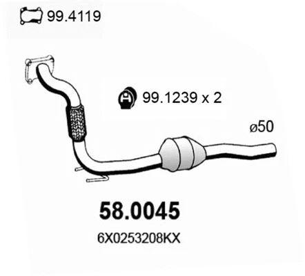 Catalyseur ASSO 58.0045