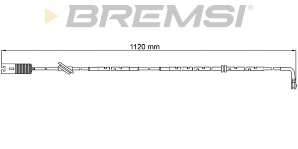 Contact d'avertissement, usure des plaquettes de frein BREMSI WI0594