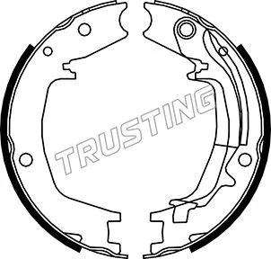 Jeu de mâchoires de frein, frein de stationnement TRUSTING 046.215Y