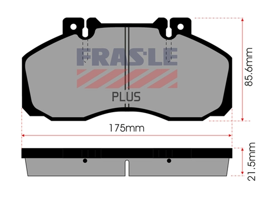 Kit de plaquettes de frein, frein à disque FRAS-LE PD/104-PLUS