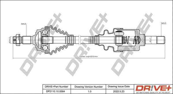 Arbre de transmission Dr!ve+ DP2110.10.0564