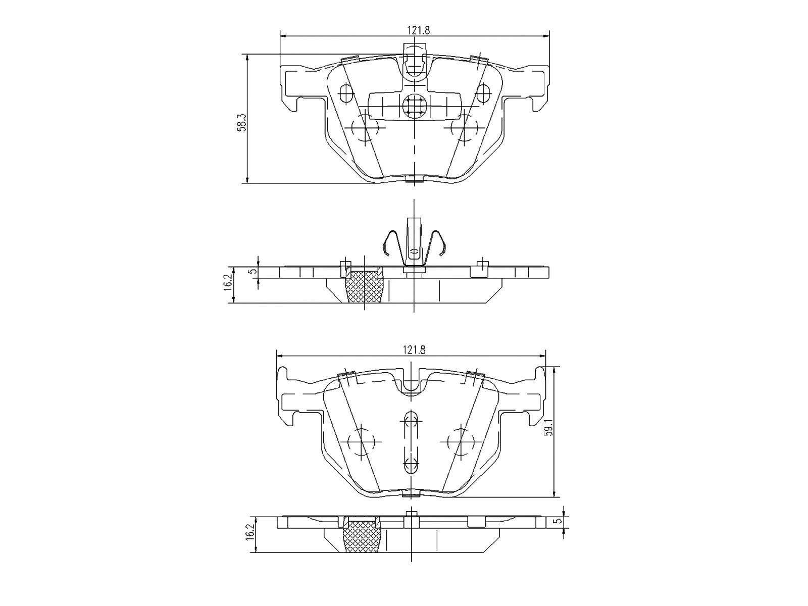 Kit de plaquettes de frein, frein à disque A.Z. Meisterteile AZMT-44-022-1208