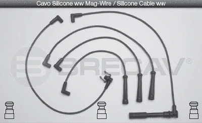 Kit de câbles d'allumage BRECAV 11.528