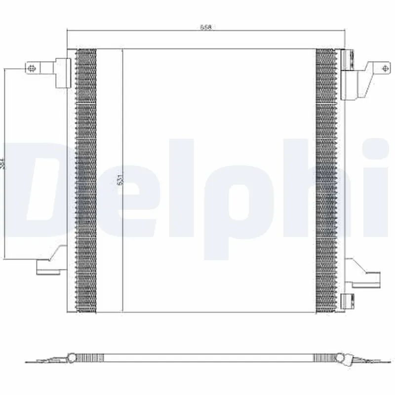 Condenseur, climatisation DELPHI TSP0225434