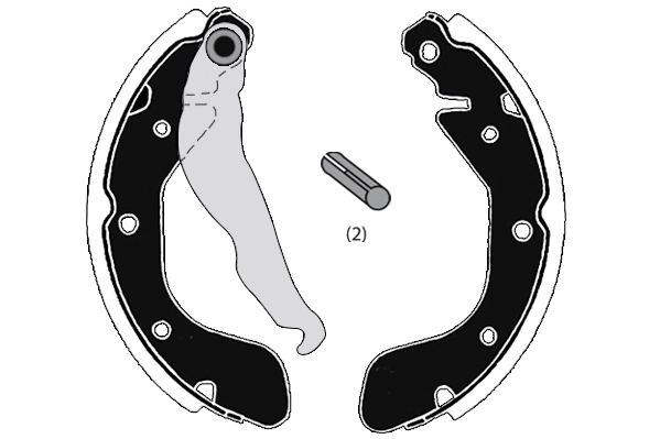 Jeu de mâchoires de frein RAICAM RA27450